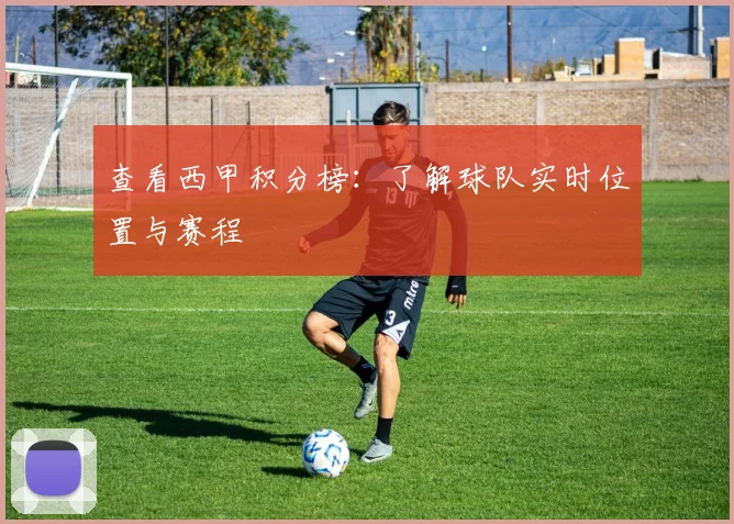 查看西甲积分榜：了解球队实时位置与赛程